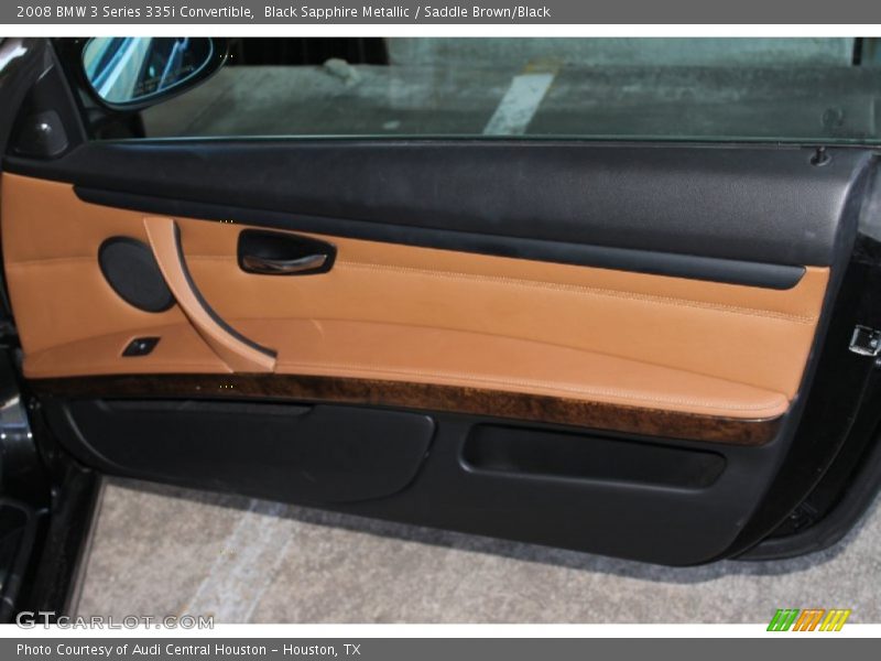 Black Sapphire Metallic / Saddle Brown/Black 2008 BMW 3 Series 335i Convertible
