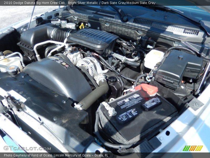 Bright Silver Metallic / Dark Slate Gray/Medium Slate Gray 2010 Dodge Dakota Big Horn Crew Cab