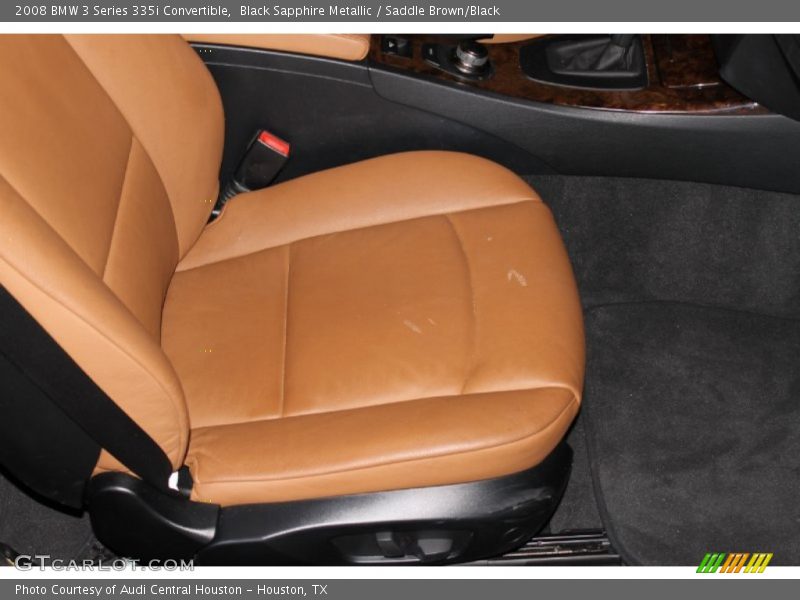 Black Sapphire Metallic / Saddle Brown/Black 2008 BMW 3 Series 335i Convertible