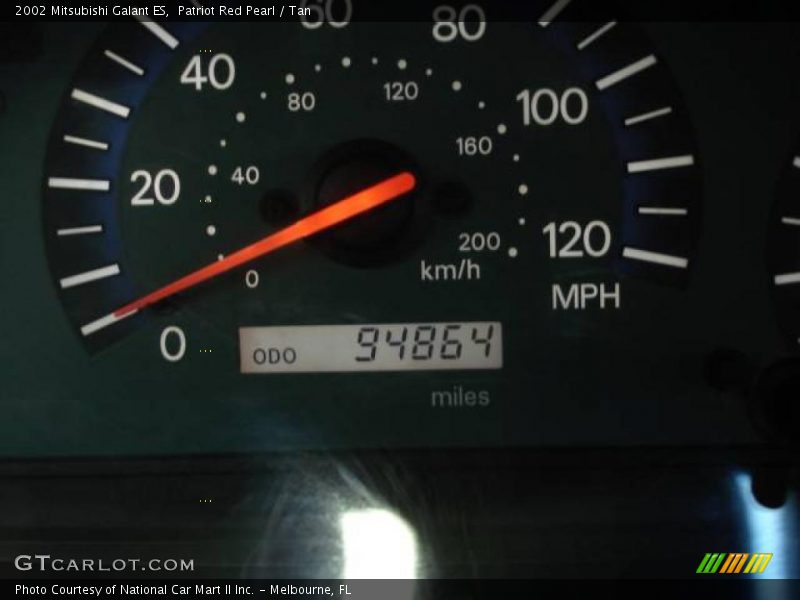 Patriot Red Pearl / Tan 2002 Mitsubishi Galant ES