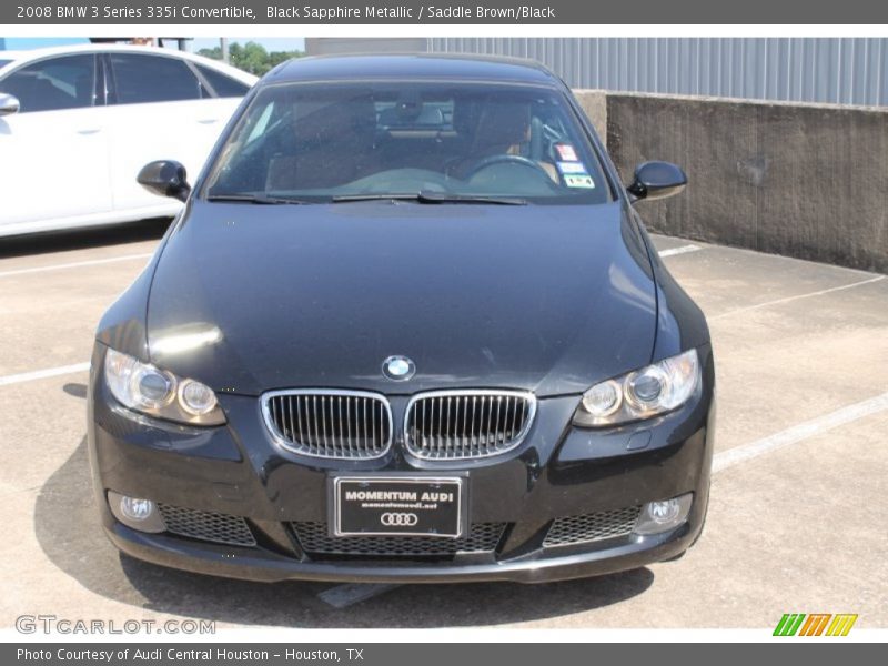 Black Sapphire Metallic / Saddle Brown/Black 2008 BMW 3 Series 335i Convertible