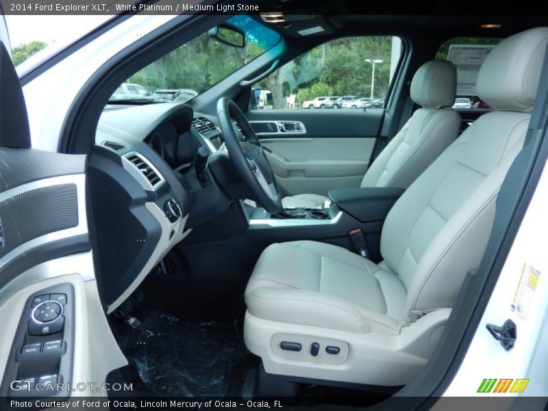 Front Seat of 2014 Explorer XLT