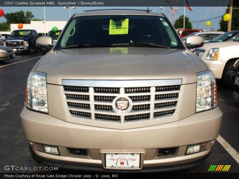 Quicksilver / Ebony/Ebony 2007 Cadillac Escalade AWD