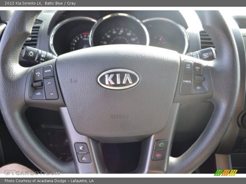 Baltic Blue / Gray 2013 Kia Sorento LX