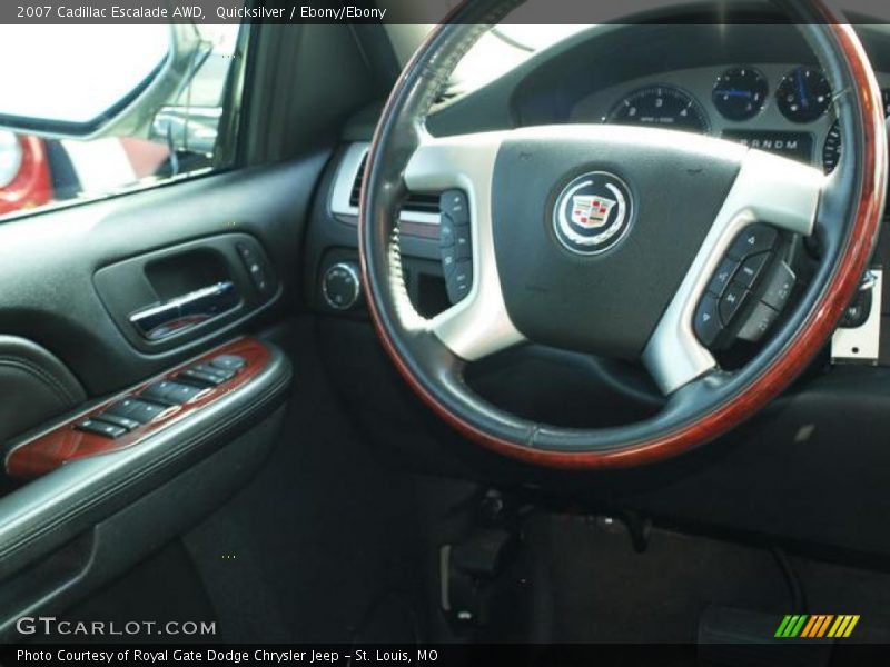 Quicksilver / Ebony/Ebony 2007 Cadillac Escalade AWD