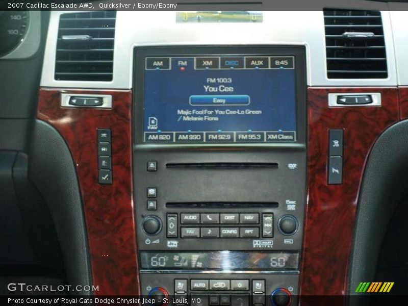 Quicksilver / Ebony/Ebony 2007 Cadillac Escalade AWD