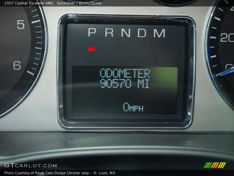 Quicksilver / Ebony/Ebony 2007 Cadillac Escalade AWD