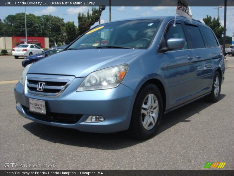 Ocean Mist Metallic / Gray 2005 Honda Odyssey EX