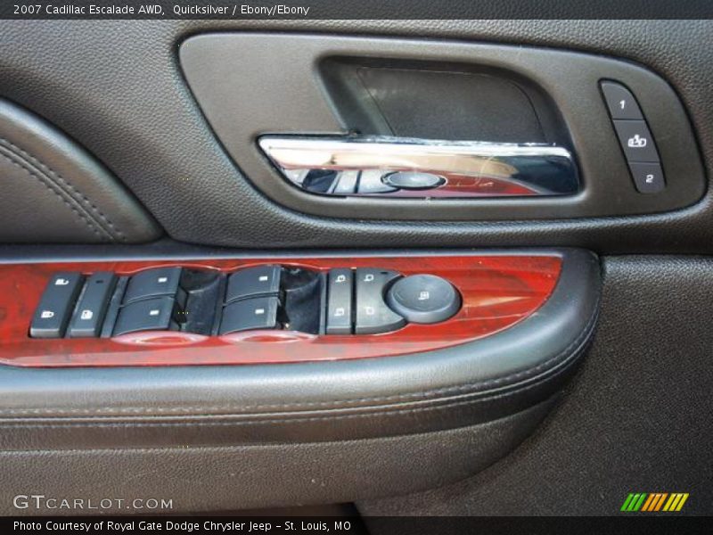 Quicksilver / Ebony/Ebony 2007 Cadillac Escalade AWD