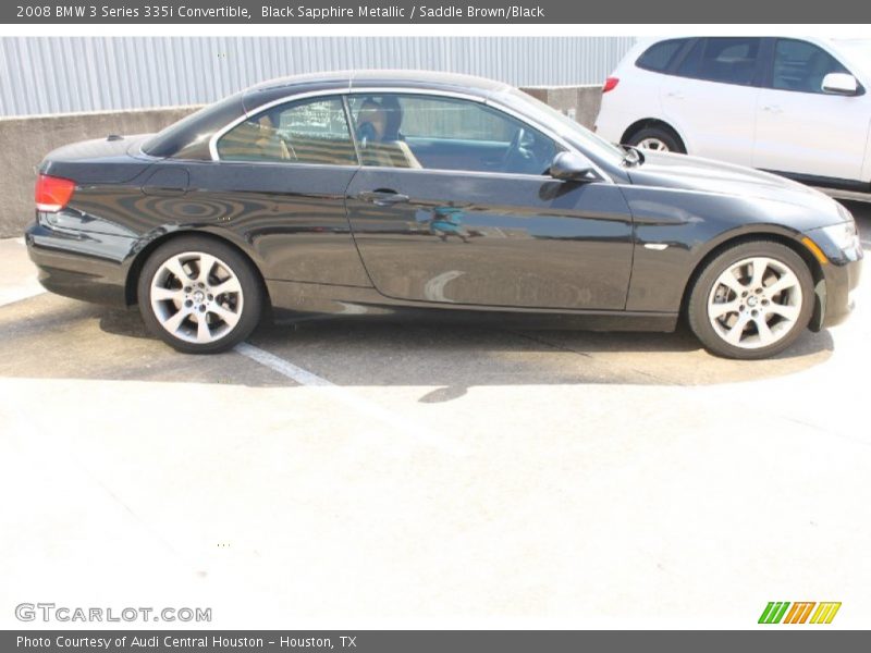 Black Sapphire Metallic / Saddle Brown/Black 2008 BMW 3 Series 335i Convertible