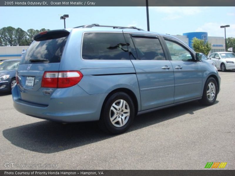 Ocean Mist Metallic / Gray 2005 Honda Odyssey EX