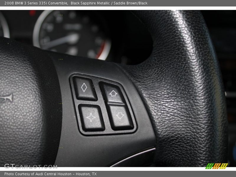 Black Sapphire Metallic / Saddle Brown/Black 2008 BMW 3 Series 335i Convertible