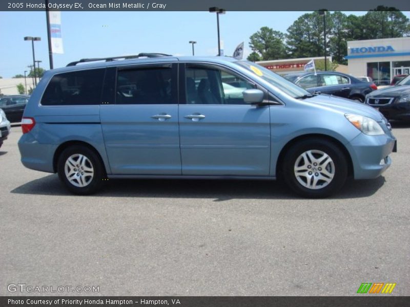 Ocean Mist Metallic / Gray 2005 Honda Odyssey EX