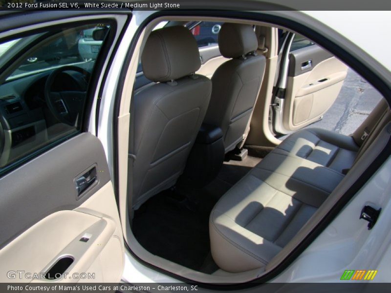 White Suede / Medium Light Stone 2012 Ford Fusion SEL V6