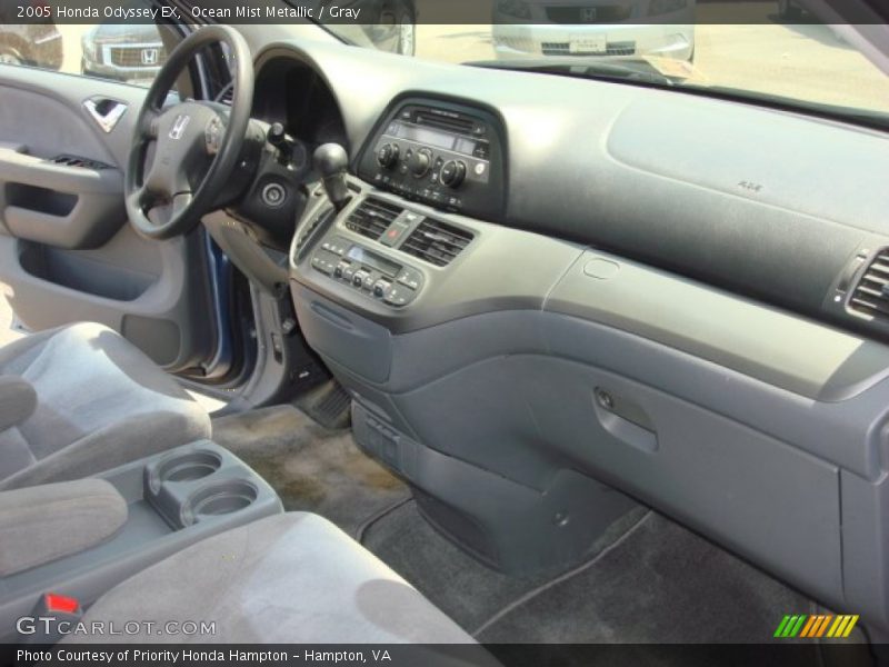 Ocean Mist Metallic / Gray 2005 Honda Odyssey EX