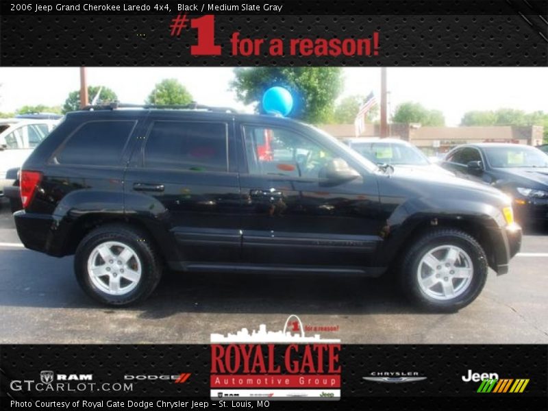 Black / Medium Slate Gray 2006 Jeep Grand Cherokee Laredo 4x4