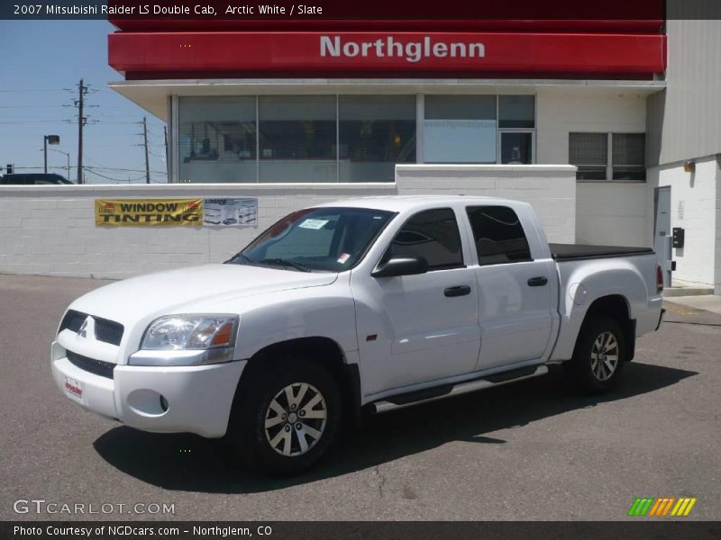 Arctic White / Slate 2007 Mitsubishi Raider LS Double Cab