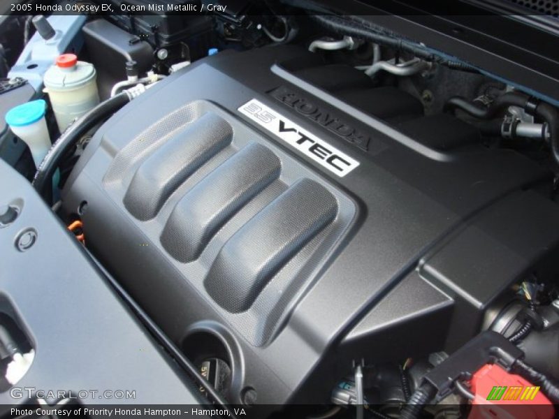 Ocean Mist Metallic / Gray 2005 Honda Odyssey EX