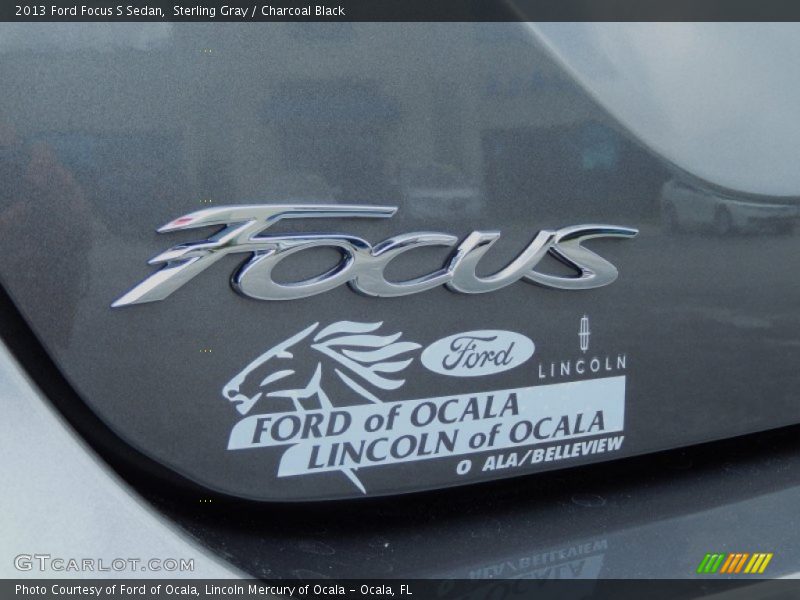 Sterling Gray / Charcoal Black 2013 Ford Focus S Sedan