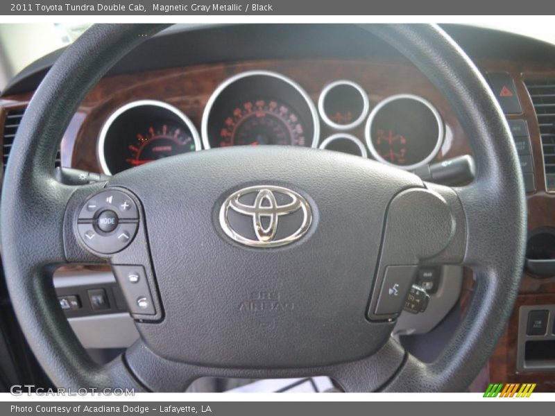 Magnetic Gray Metallic / Black 2011 Toyota Tundra Double Cab