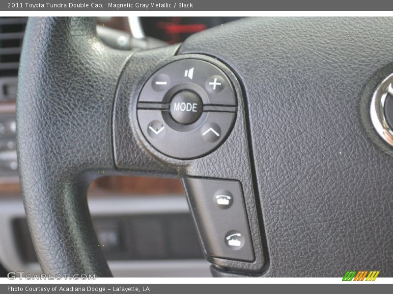 Magnetic Gray Metallic / Black 2011 Toyota Tundra Double Cab