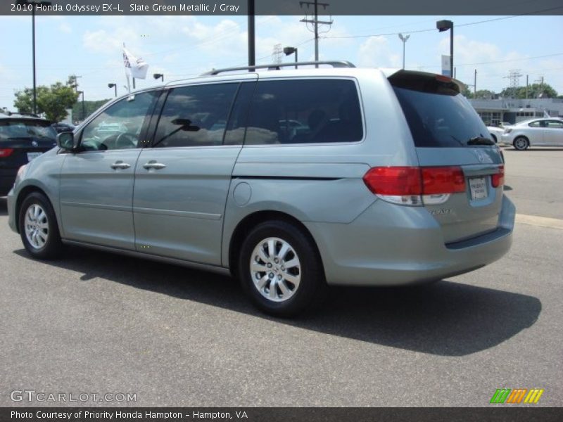 Slate Green Metallic / Gray 2010 Honda Odyssey EX-L