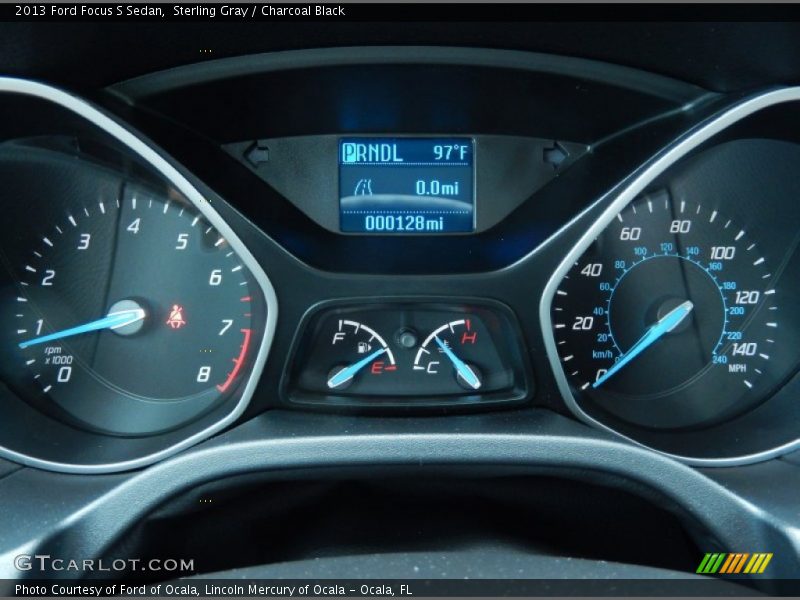 Sterling Gray / Charcoal Black 2013 Ford Focus S Sedan