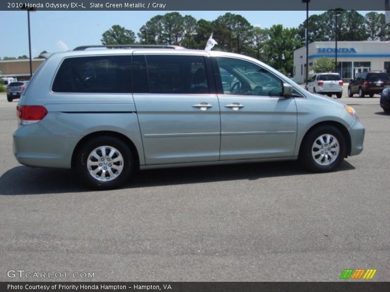 Slate Green Metallic / Gray 2010 Honda Odyssey EX-L