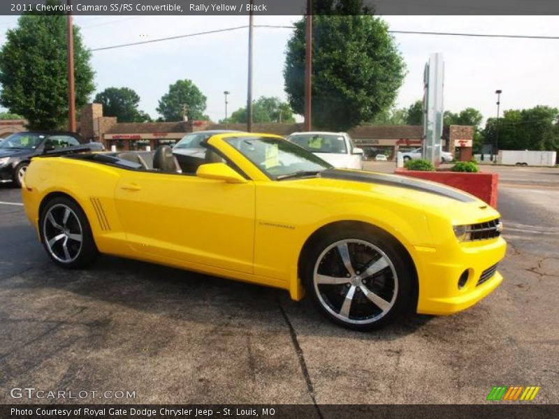 Rally Yellow / Black 2011 Chevrolet Camaro SS/RS Convertible