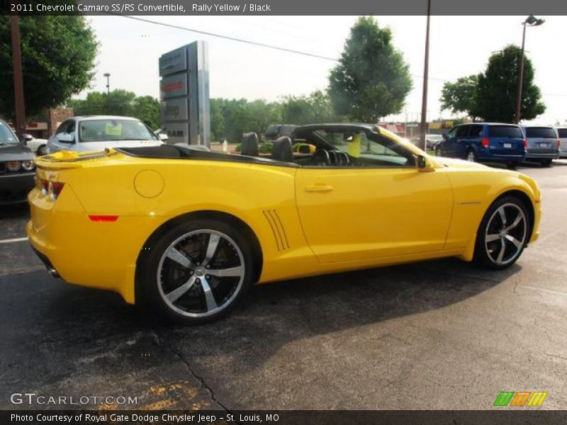 Rally Yellow / Black 2011 Chevrolet Camaro SS/RS Convertible