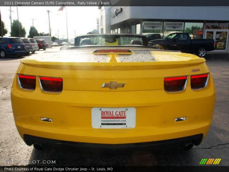 Rally Yellow / Black 2011 Chevrolet Camaro SS/RS Convertible
