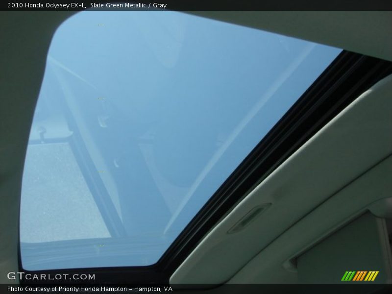 Slate Green Metallic / Gray 2010 Honda Odyssey EX-L