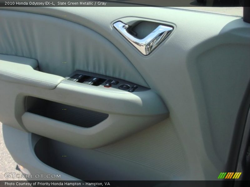 Slate Green Metallic / Gray 2010 Honda Odyssey EX-L