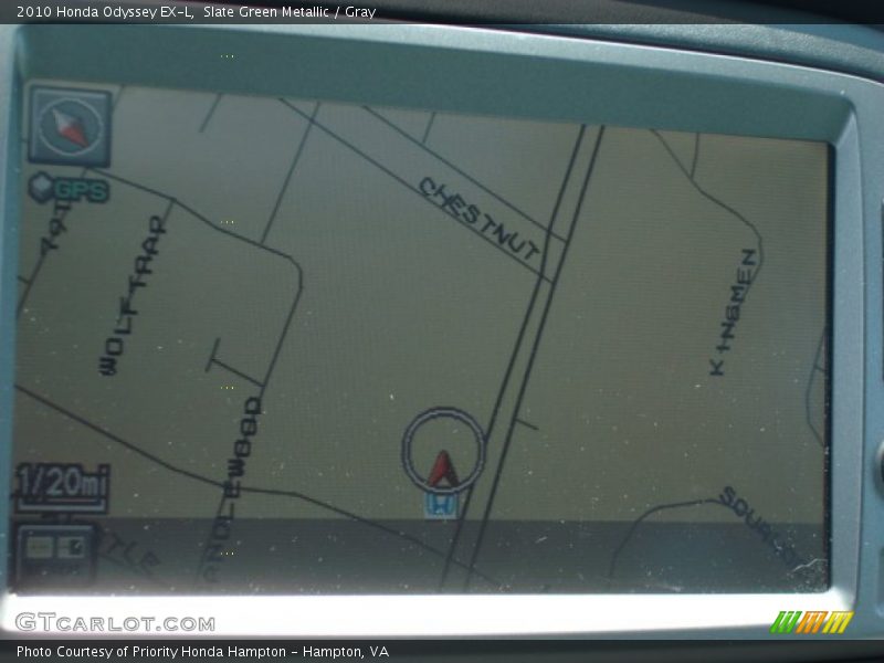 Slate Green Metallic / Gray 2010 Honda Odyssey EX-L