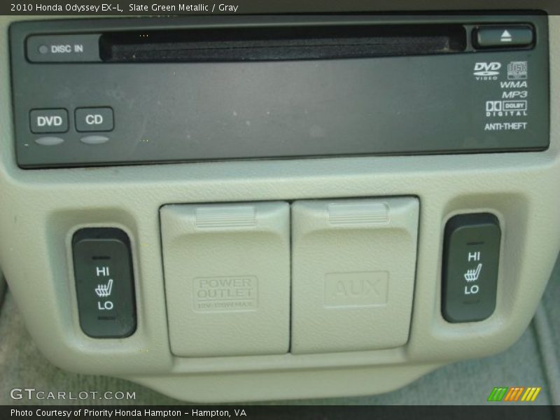 Slate Green Metallic / Gray 2010 Honda Odyssey EX-L