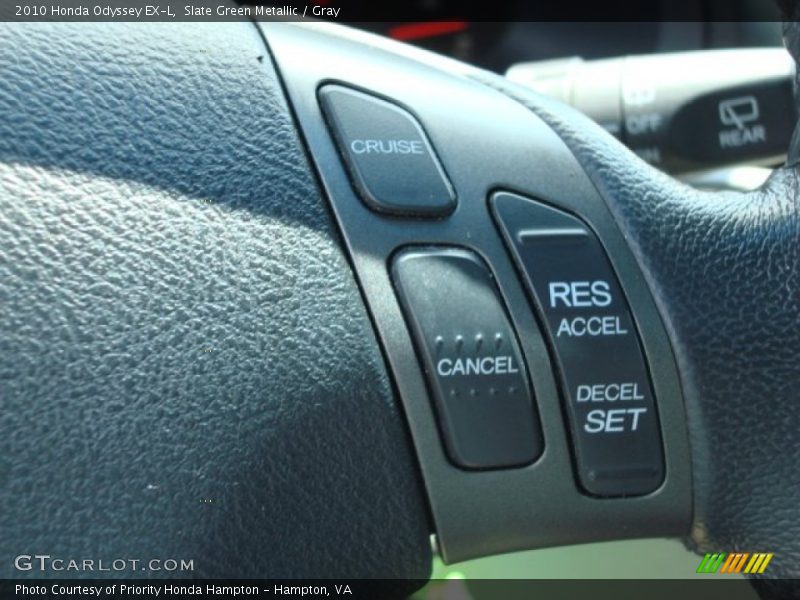 Slate Green Metallic / Gray 2010 Honda Odyssey EX-L