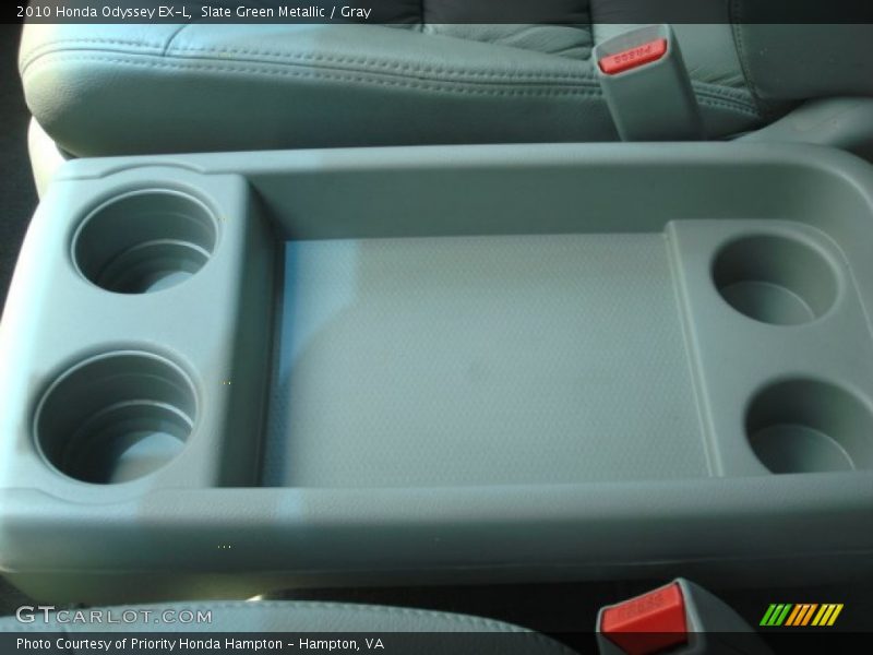 Slate Green Metallic / Gray 2010 Honda Odyssey EX-L