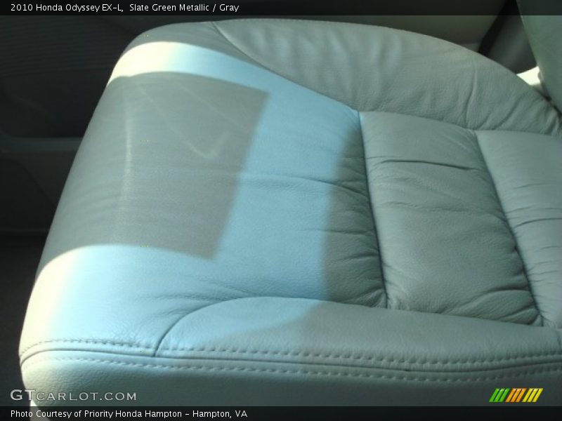 Slate Green Metallic / Gray 2010 Honda Odyssey EX-L