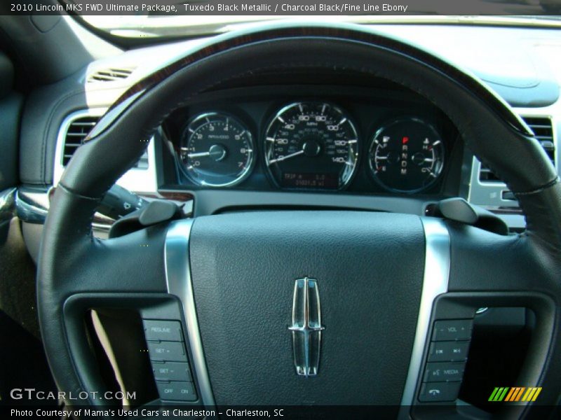 Tuxedo Black Metallic / Charcoal Black/Fine Line Ebony 2010 Lincoln MKS FWD Ultimate Package