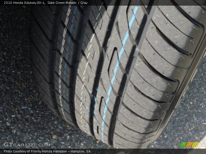 Slate Green Metallic / Gray 2010 Honda Odyssey EX-L