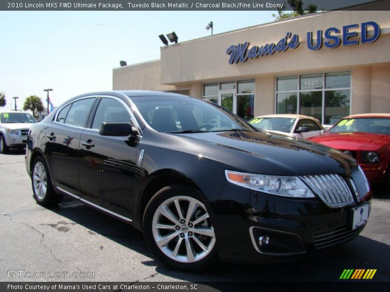 Tuxedo Black Metallic / Charcoal Black/Fine Line Ebony 2010 Lincoln MKS FWD Ultimate Package
