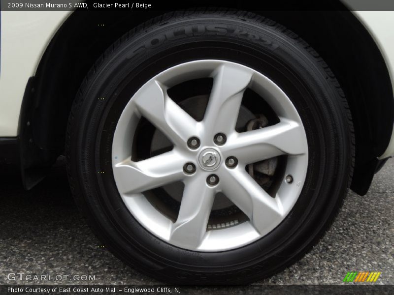 Glacier Pearl / Beige 2009 Nissan Murano S AWD
