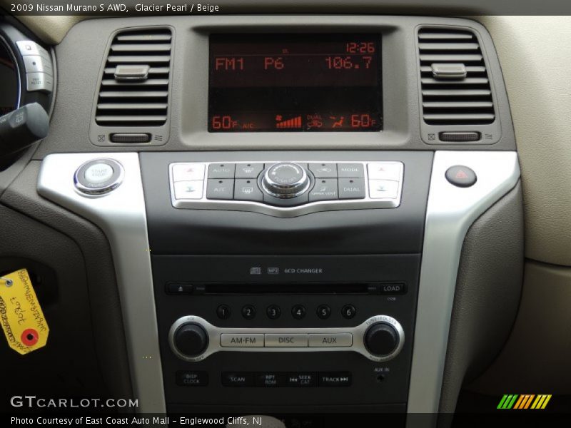 Glacier Pearl / Beige 2009 Nissan Murano S AWD