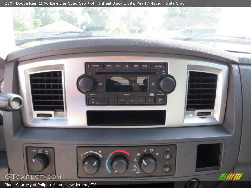 Brilliant Black Crystal Pearl / Medium Slate Gray 2007 Dodge Ram 1500 Lone Star Quad Cab 4x4