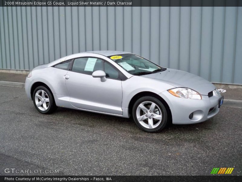 Liquid Silver Metallic / Dark Charcoal 2008 Mitsubishi Eclipse GS Coupe