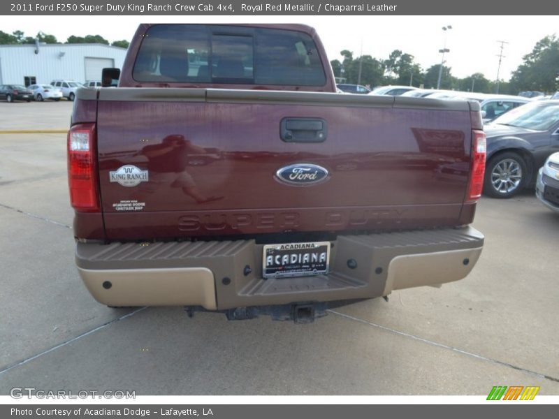 Royal Red Metallic / Chaparral Leather 2011 Ford F250 Super Duty King Ranch Crew Cab 4x4