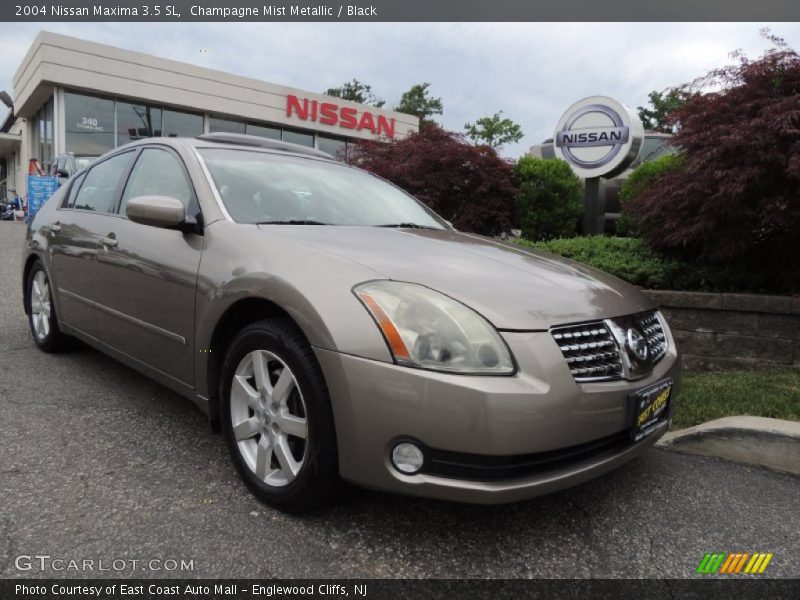Champagne Mist Metallic / Black 2004 Nissan Maxima 3.5 SL
