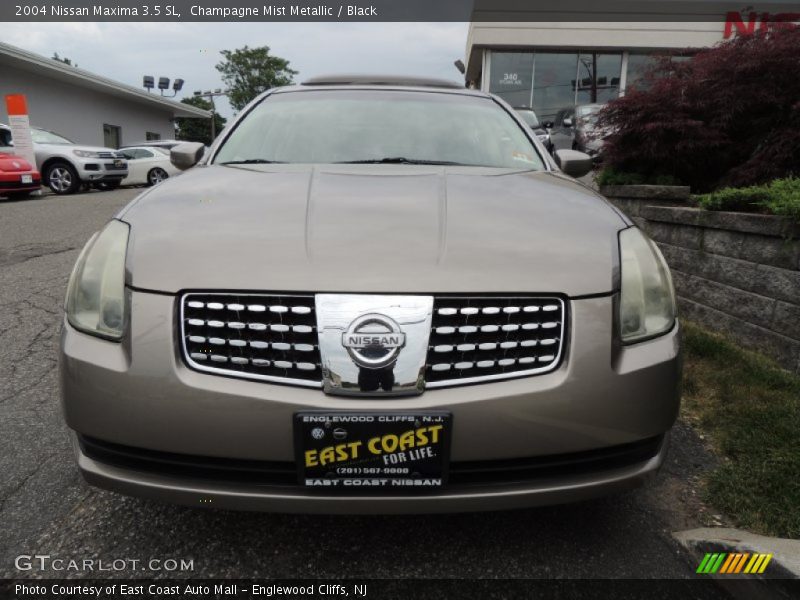Champagne Mist Metallic / Black 2004 Nissan Maxima 3.5 SL