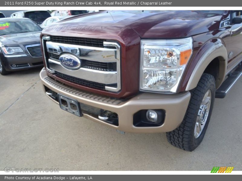 Royal Red Metallic / Chaparral Leather 2011 Ford F250 Super Duty King Ranch Crew Cab 4x4