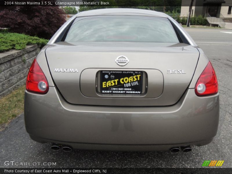 Champagne Mist Metallic / Black 2004 Nissan Maxima 3.5 SL